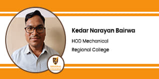 Regional College, Jaipur, HOD Mechanical:  Kedar Narayan Bairwa Interview